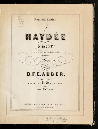 Haydée, ou, Le secret