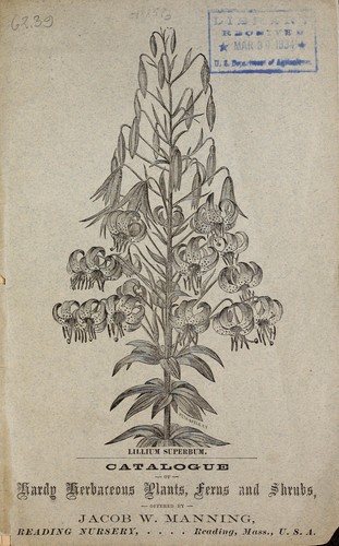 Catalogue of hardy herbaceous plants, ferns and shrubs