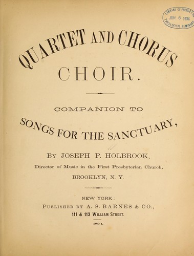 Quartet and chorus choir