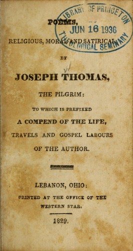 Poems, religious, moral and satirical