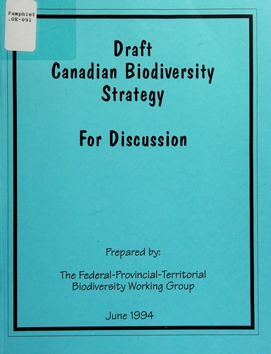Draft Canadian biodiversity strategy