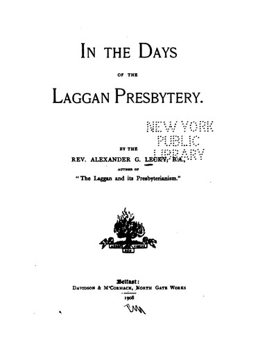 In the Days of the Laggan Presbytery