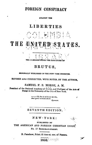 Foreign Conspiracy Against the Liberties of the United States