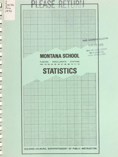 Montana school statistics