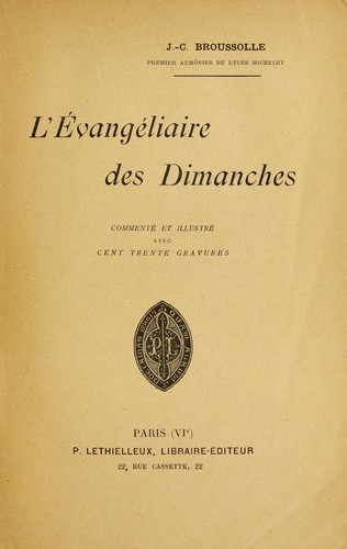 L'évangéliaire des dimanches