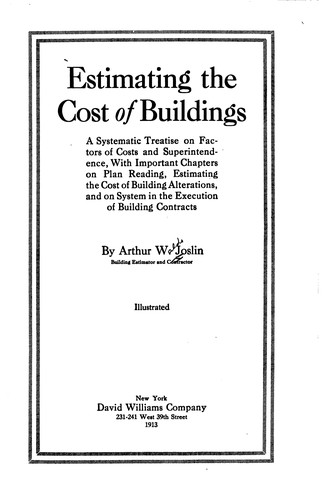 Estimating the cost of buildings