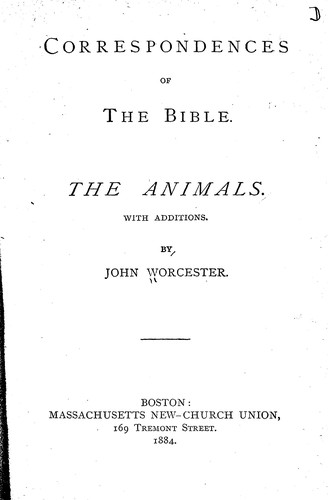 Correspondences of the Bible