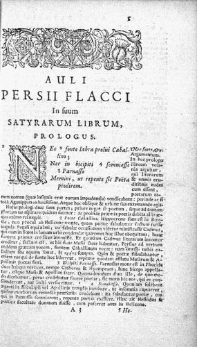 Persius enucleatus, sive, Commentarius exactissimus & maxime perspicuus in Persium poetarum omnium difficilimum