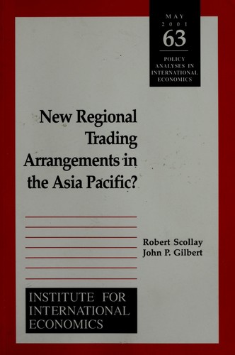 New regional trading arrangements in the Asia Pacific?