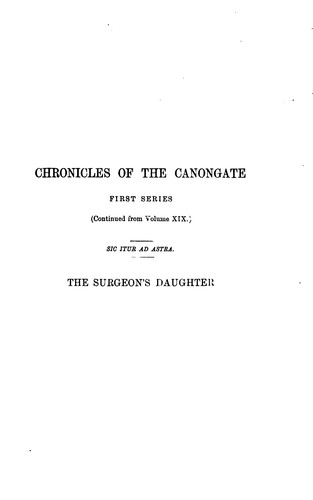 The Surgeon's Daughter and castle Dangerous