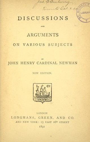 Discussions and arguments on various subjects