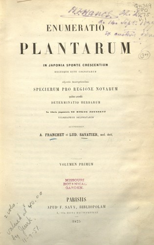 Enumeratio plantarum