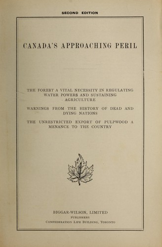 Canada's approaching peril