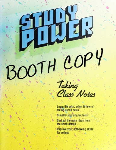 Study Power, Taking Class Notes (Study Power Series)