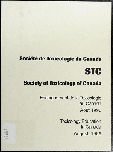 Enseignement de la toxicologie au Canada, août 1996 =