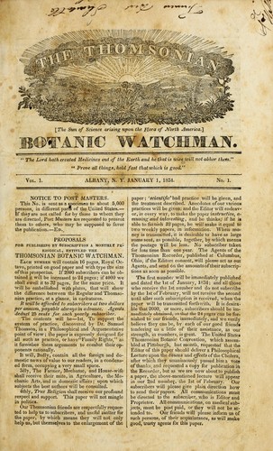 The Thomsonian botanic watchman