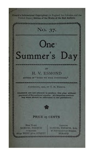 One Summer's Day