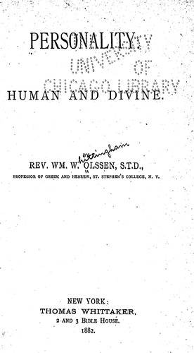 Personality, human and divine