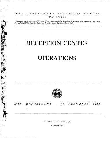 Reception Center Operations