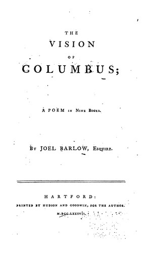 The Vision of Columbus: A Poem in Nine Books