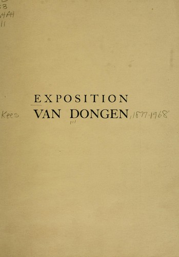 Oeuvres nouvelles de van Dongen