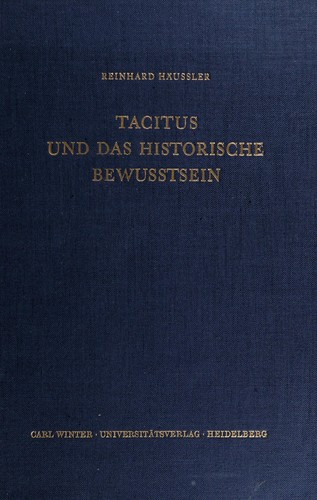 Tacitus and das historische Bewusstsein.