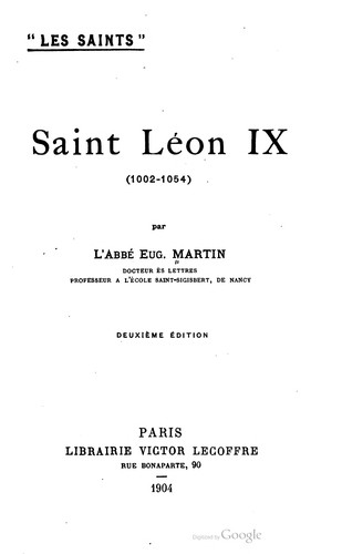 Saint Léon IX (1002-1054).