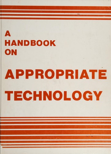 A Handbook on appropriate technology