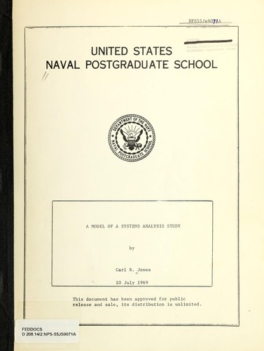 A model of a systems analysis study