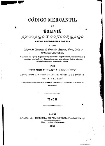 Código mercantil de Bolivia