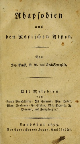 Rhapsodien aus den Norischen Alpen