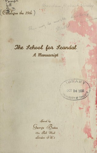 The School for scandal