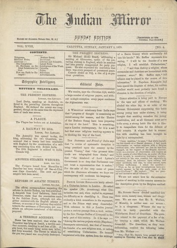 The Indian Mirror: Volume 18