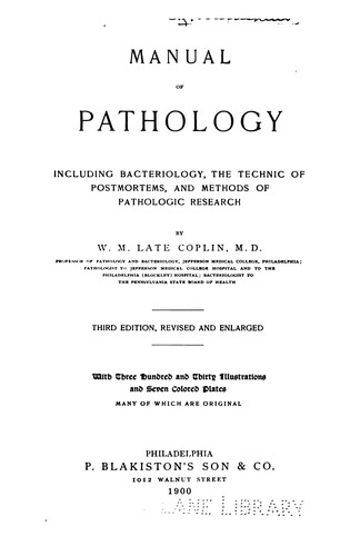 Manual of pathology