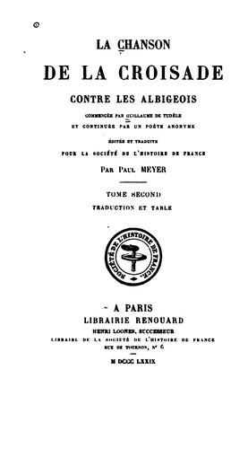 La chanson de la croisade contre les Albigeois