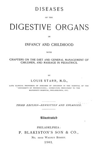 Diseases of the digestive organs in infancy and childhood