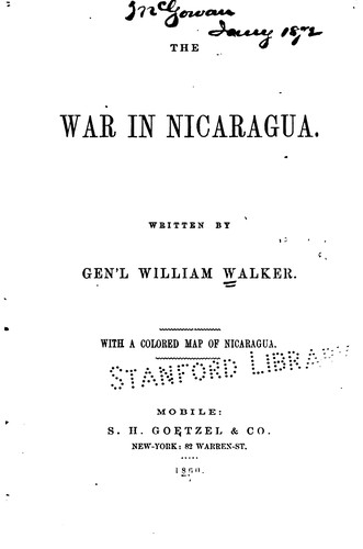 The war in Nicaragua.