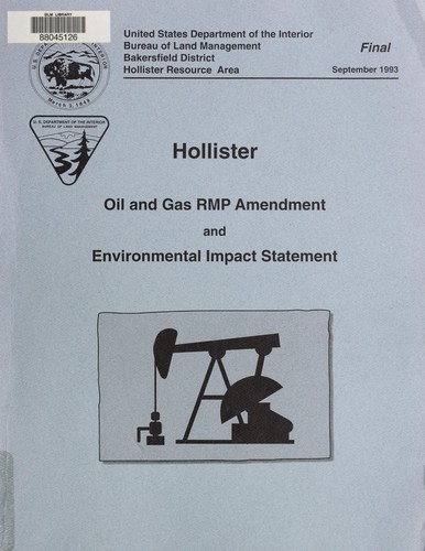 Final Hollister oil & gas RMP amendment and environmental impact statement