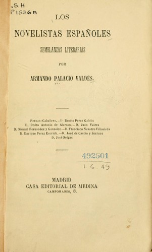 Los novelistas españoles