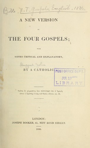 A new version of the four gospels