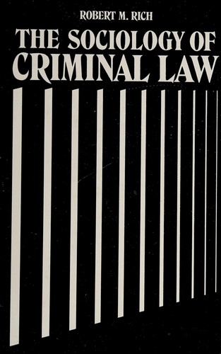 The sociology of criminal law