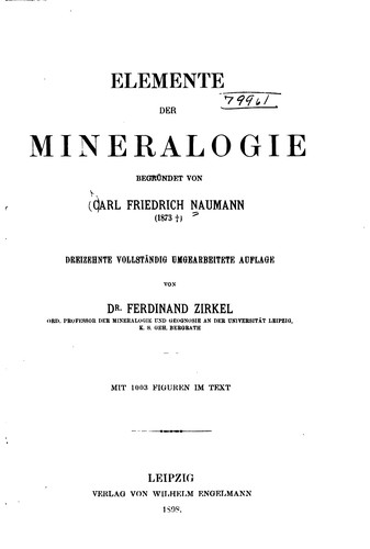 Elemente der Mineralogie