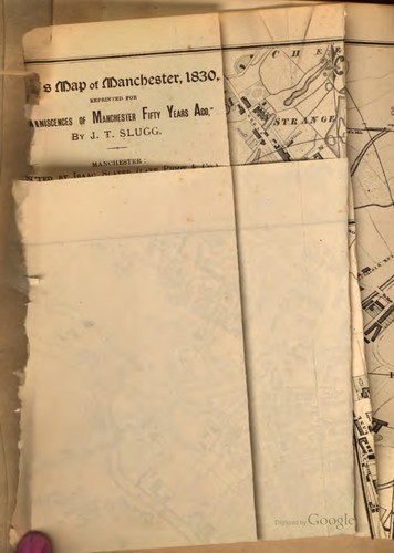 Reminiscences of Manchester fifty years ago.