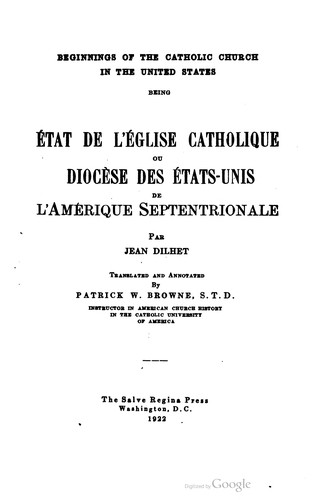 Beginnings of the Catholic Church in the United States