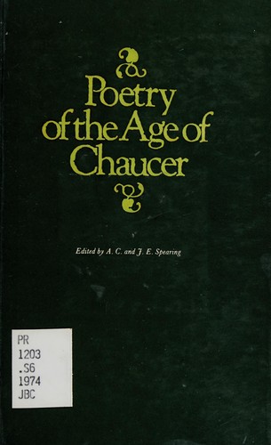 Poetry of the age of Chaucer