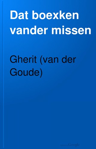 Dat boexken vander missen. "The booklet of the mass."