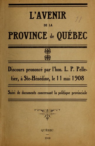 L'avenir de la province de Québec