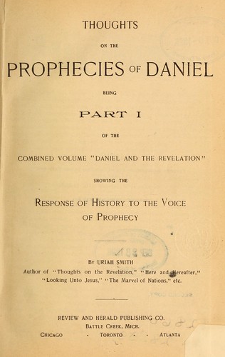 Thoughts on the prophecies of Daniel