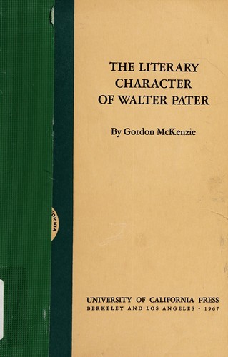 The literary character of Walter Pater.