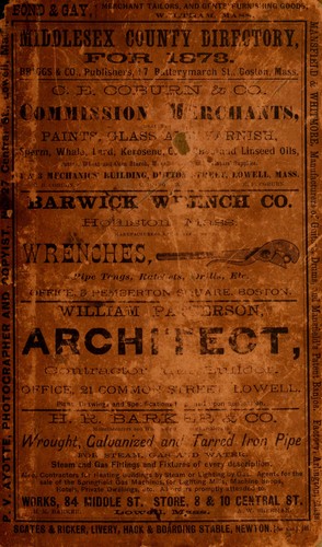 The Middlesex County directory